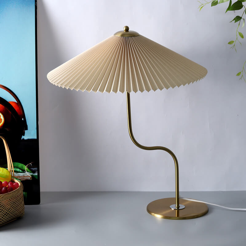 SombraLuz - Lámpara de Mesa con Paraguas y Luz Relajante