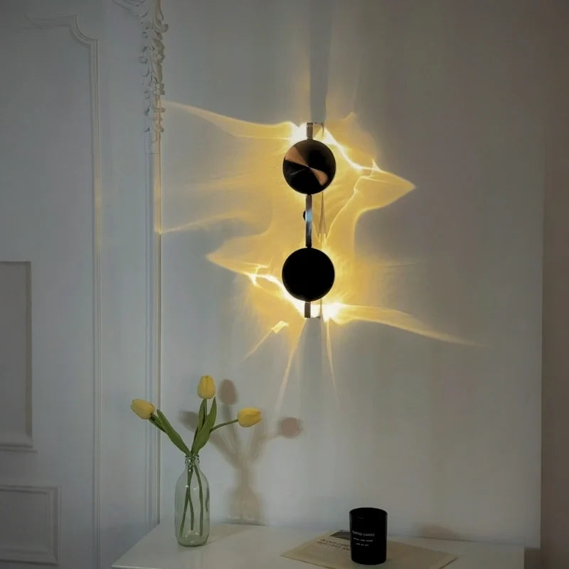 Aplique de pared LED de ondas Olaya en un salón moderno – imagen 9