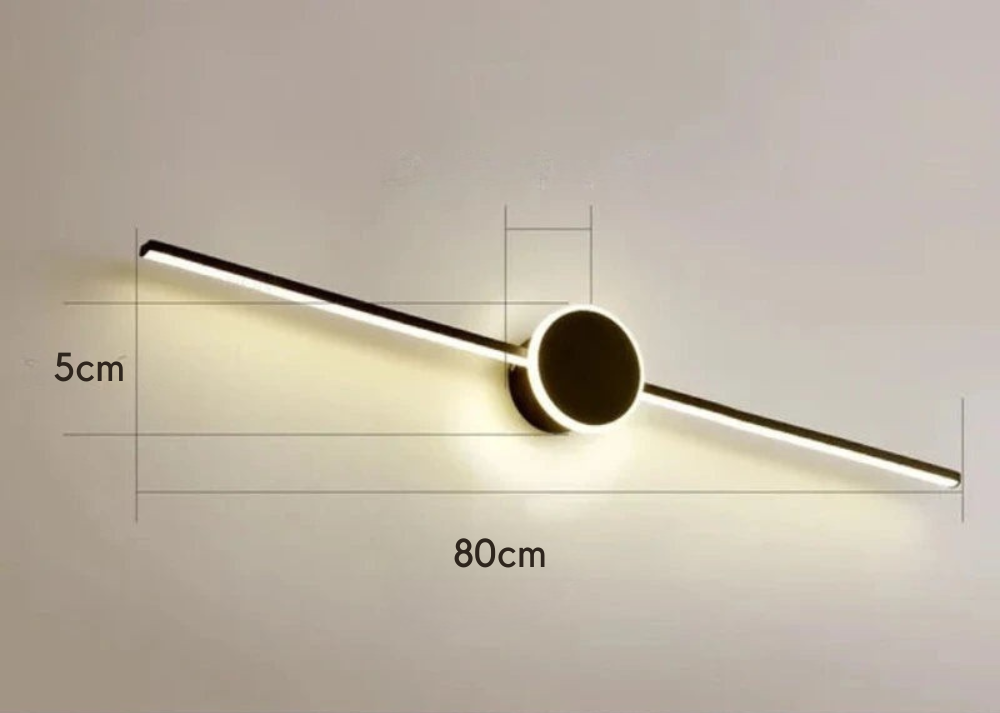 Alureo - Aplique de Pared Moderno con Diseño Elegante y Luz Antideslumbrante - Ideal para Salones y Oficinas