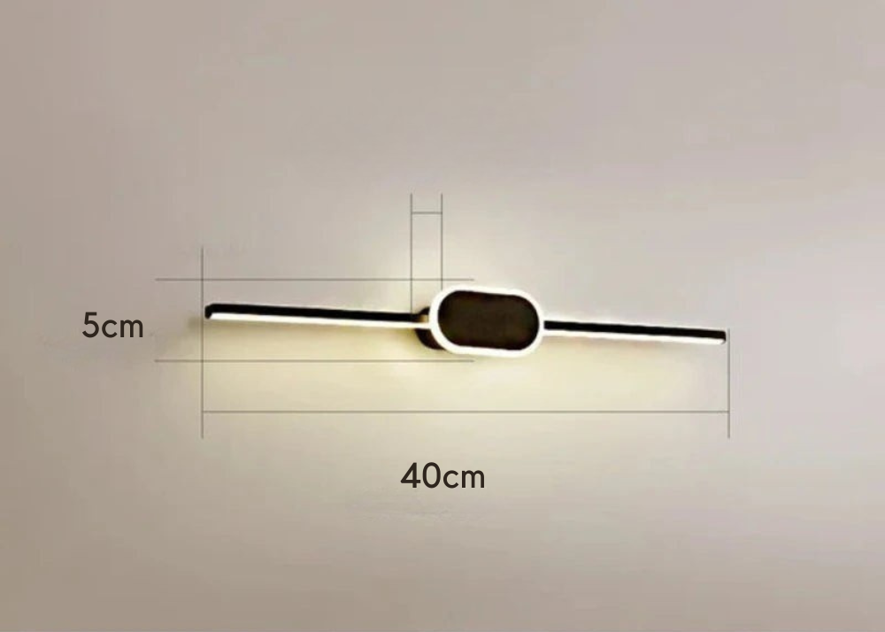 Alureo - Aplique de Pared Moderno con Diseño Elegante y Luz Antideslumbrante - Ideal para Salones y Oficinas