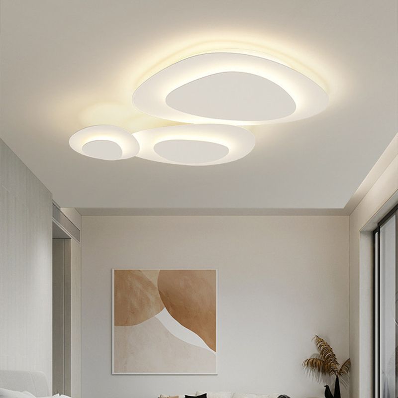 Plafón LED nube Flocela en un dormitorio sereno – imagen 6