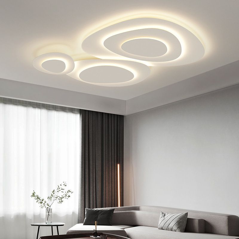 Plafón LED nube Flocela en un dormitorio sereno – imagen 7