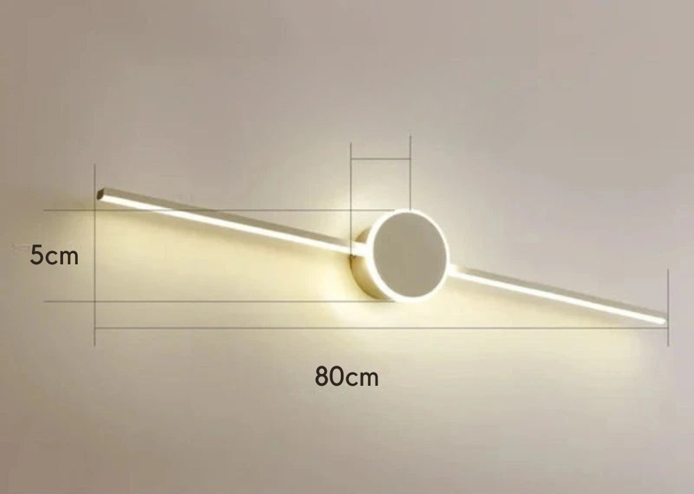 Alureo - Aplique de Pared Moderno con Diseño Elegante y Luz Antideslumbrante - Ideal para Salones y Oficinas