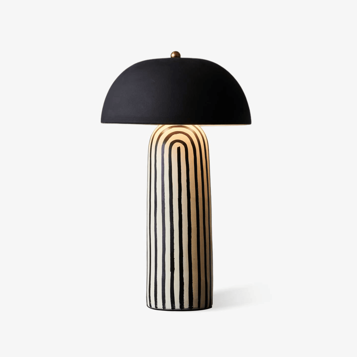 Lámpara de mesa de cerámica a rayas Rayola – vista principal