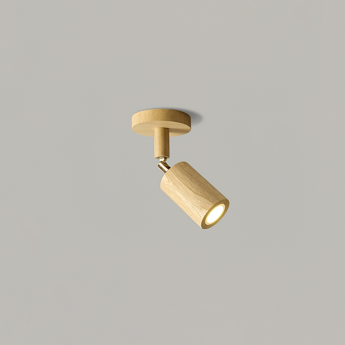Lámpara de techo de focos Ebanel – 1 foco en madera natural