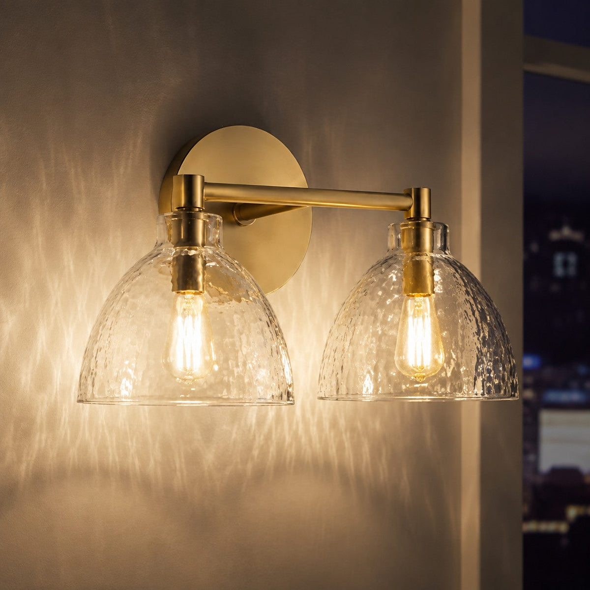 Aplique de pared de cristal soplado Niebla en un baño cálido – imagen 18