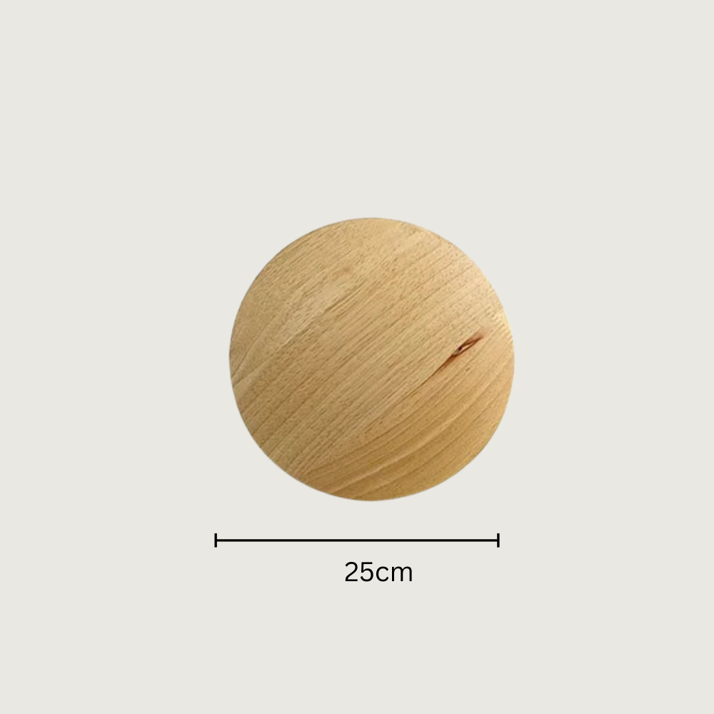 Klaria - Lámpara de Pared Contemporánea de Lino en Madera Nórdica - Diseño Elegante y Cálido