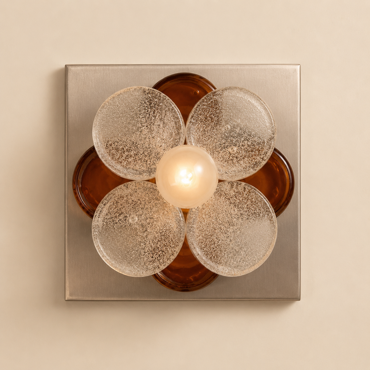 Aplique de pared Uflora flor de cristal – vista principal