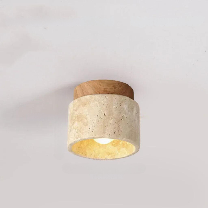 BrisaTravertino - Lámpara de Techo LED Elegante y Moderna