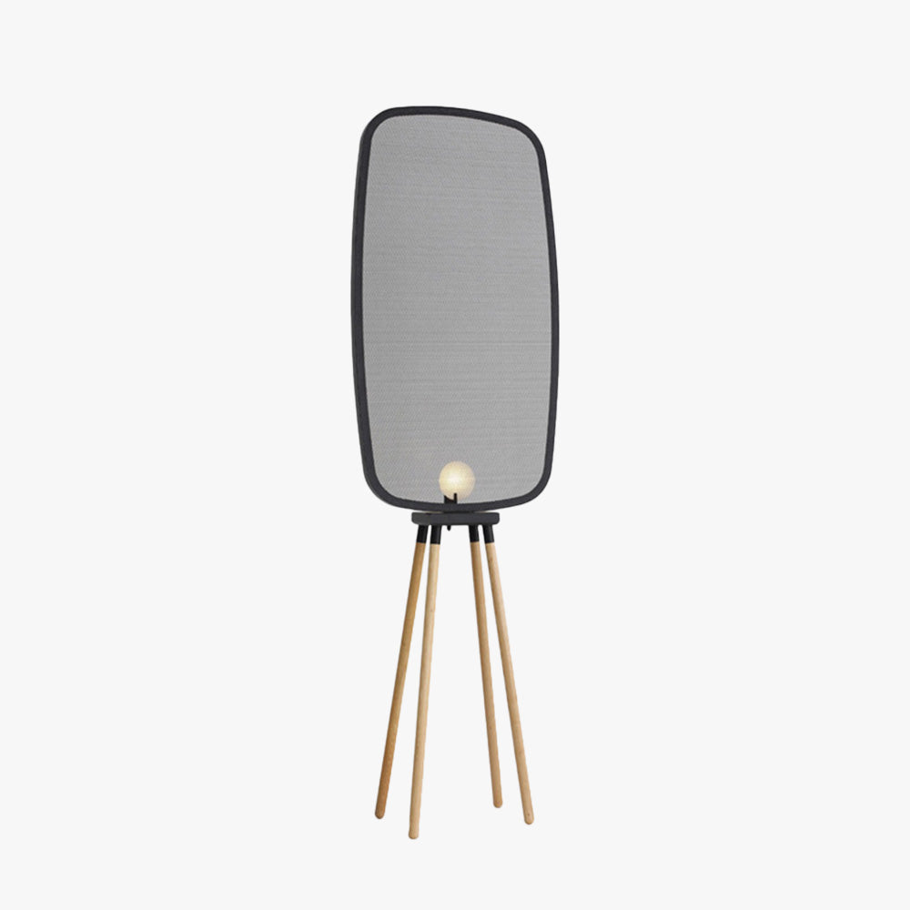 Lámpara de pie con pantalla de malla Tamisa – con pantalla rectangular
