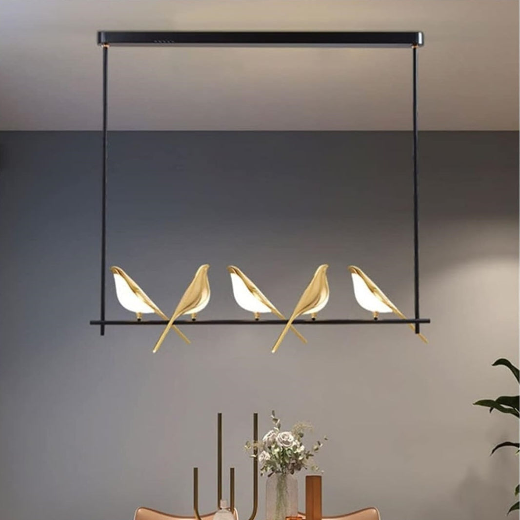 Avesa - Lámpara Colgante Artística con Diseño de Aves y LED