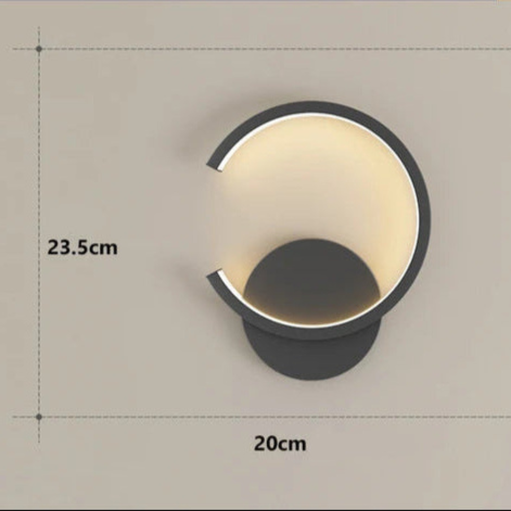 Noralu - Lámpara de Pared Nórdica Moderna con Luz Cálida y Diseño Escandinavo - Aplique Pared de Metal y Vidrio