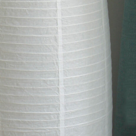 Lámpara de pie de papel estilo farol Velarda – textura del papel