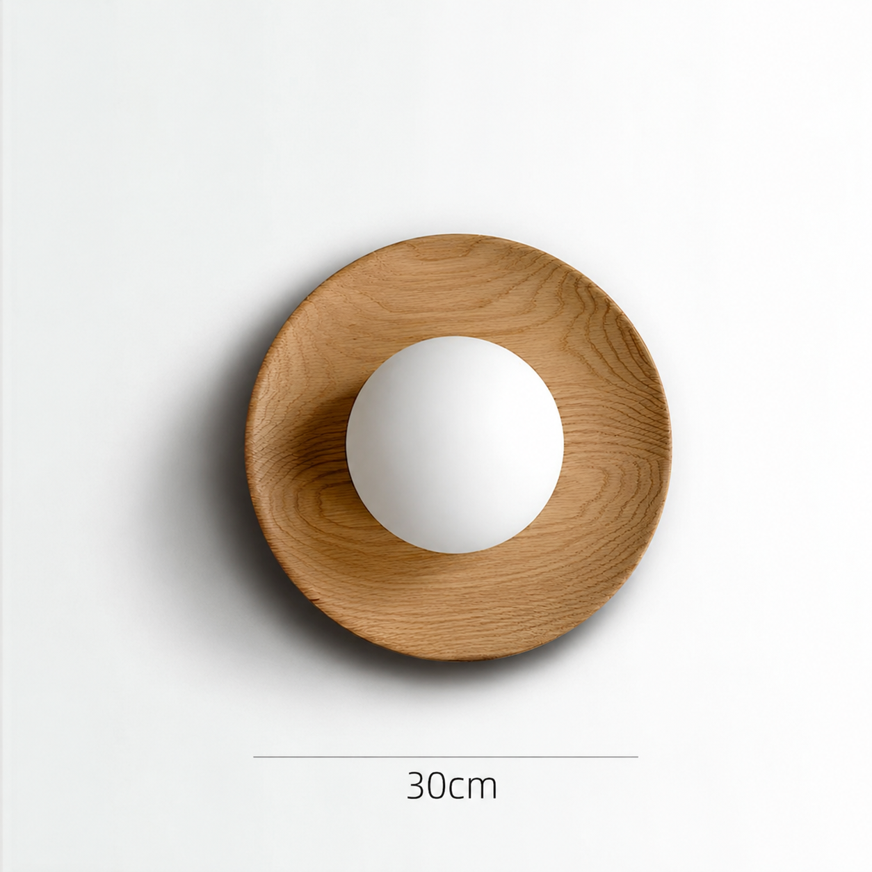 Niravo - Aplique de Pared Minimalista de con Acabado Efecto Madera y Acabados Modernos para Dormitorio