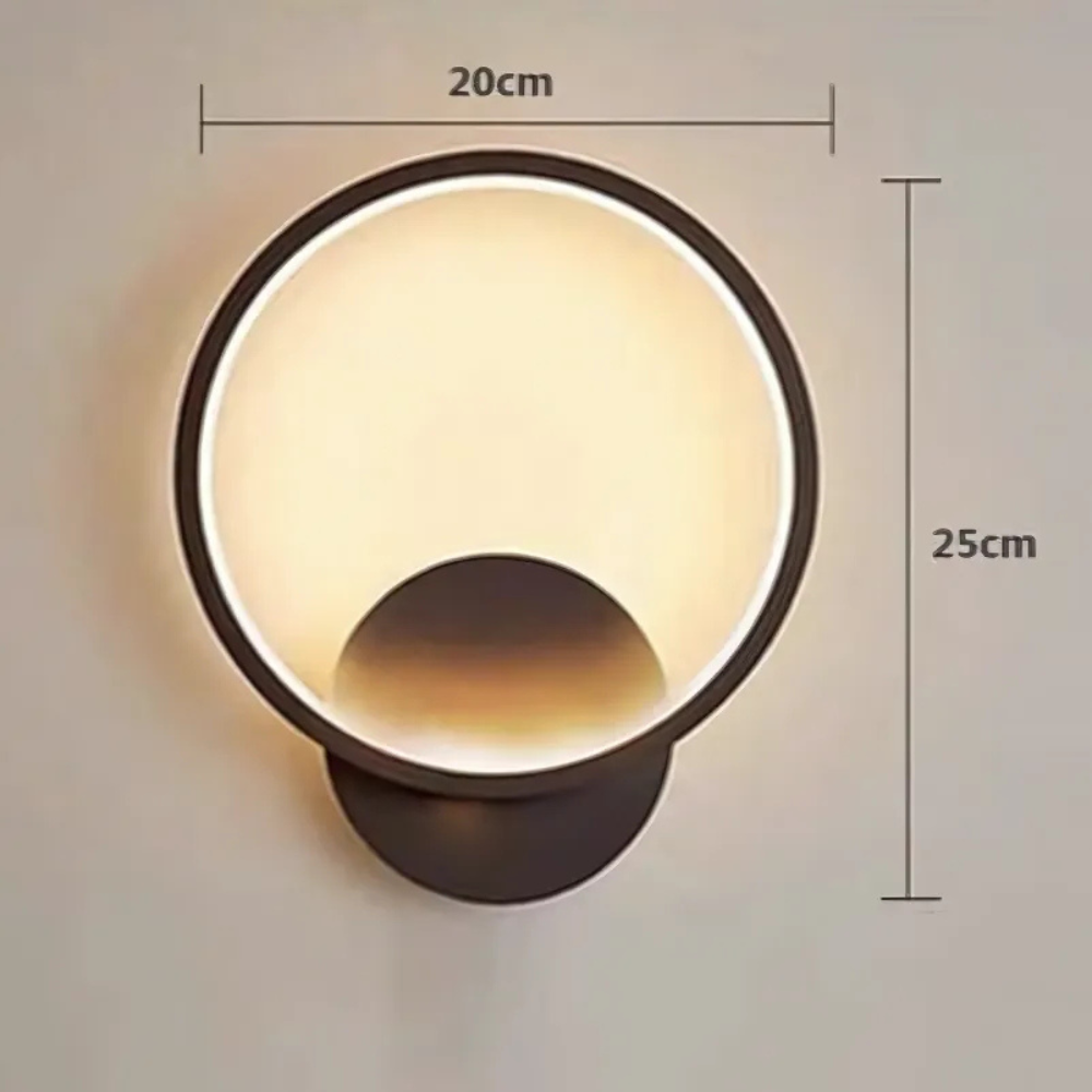 Noralu - Lámpara de Pared Nórdica Moderna con Luz Cálida y Diseño Escandinavo - Aplique Pared de Metal y Vidrio