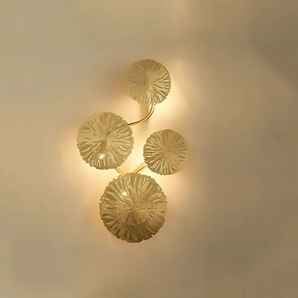 Zeriel - Lámpara de Pared Elegante de Metal y Vidrio con Luz Cálida y Diseño Clásico
