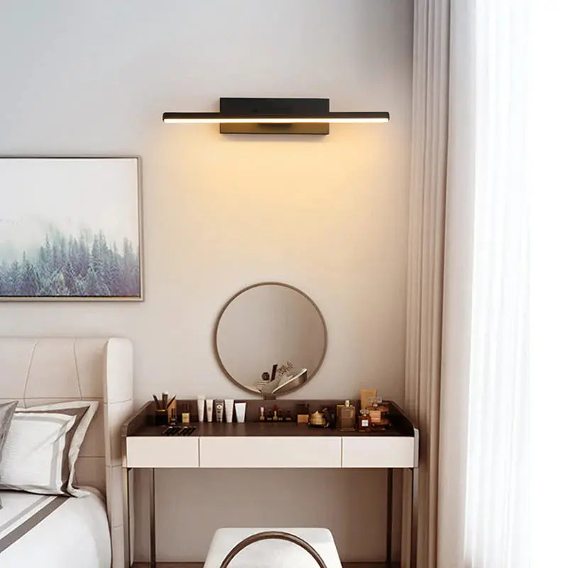 Aria: Aplique de Pared Giratorio – Diseño Moderno Negro/Blanco