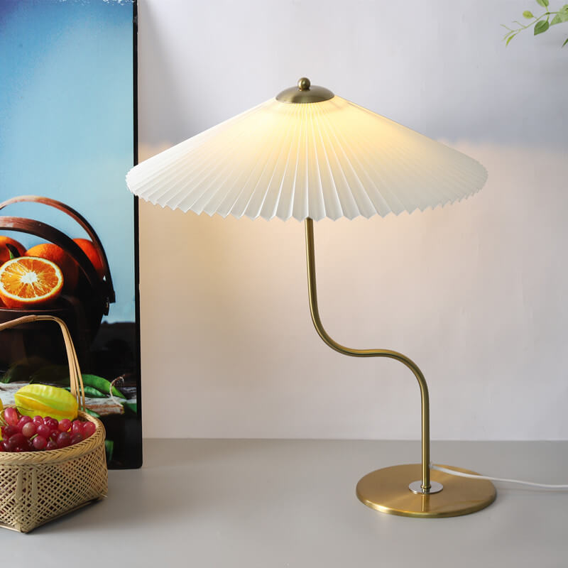 SombraLuz - Lámpara de Mesa con Paraguas y Luz Relajante