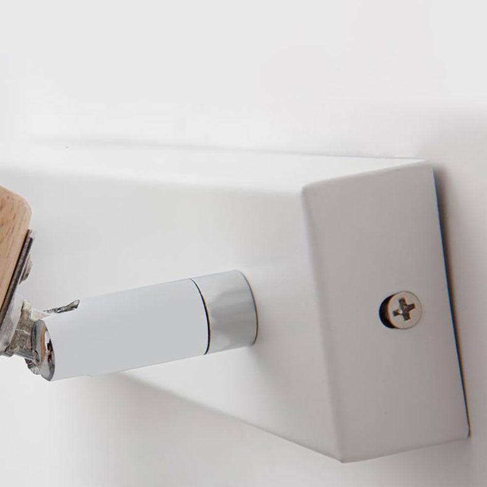 Astroclaro Arbor: Aplique de Pared Nórdico de Madera y Vidrio – Blanco