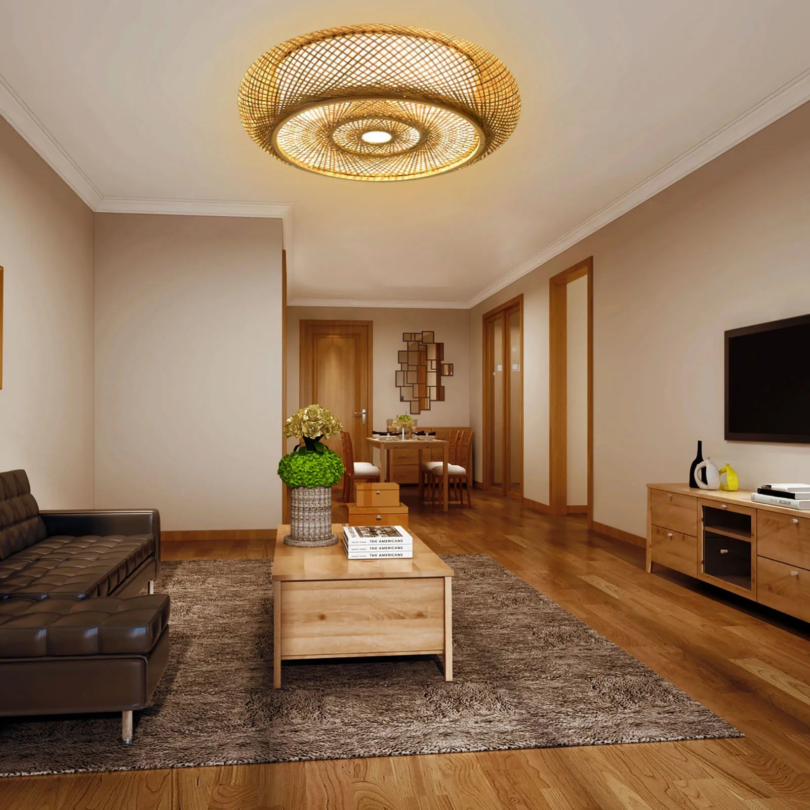 BambúSereno | Lámpara Colgante Artesanal de Bambú Natural