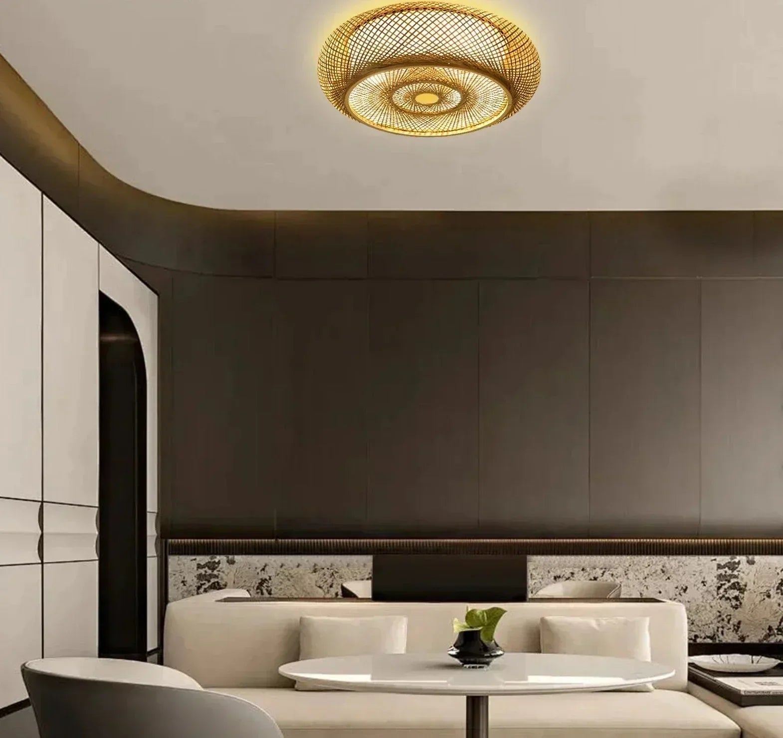 BambúSereno | Lámpara Colgante Artesanal de Bambú Natural