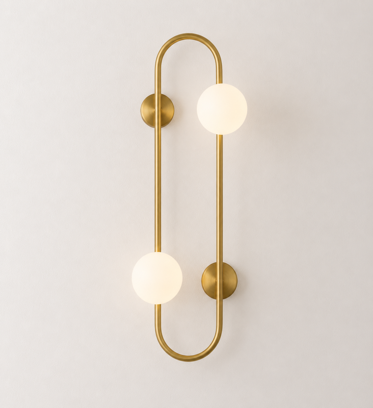 LuzAura - Lámpara de Pared Bolas de Cristal Negro Dorado Moderna Diseño Elegante