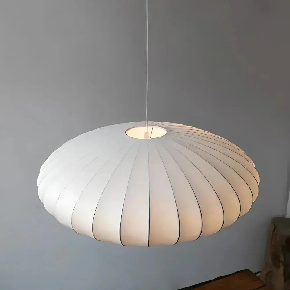 NokoriLuz - Lámpara Colgante Japandi en Seda Elegante