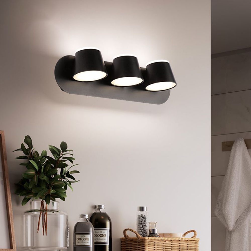 Lumor: Aplique de Pared Moderno Cilíndrico de Metal para Espejo