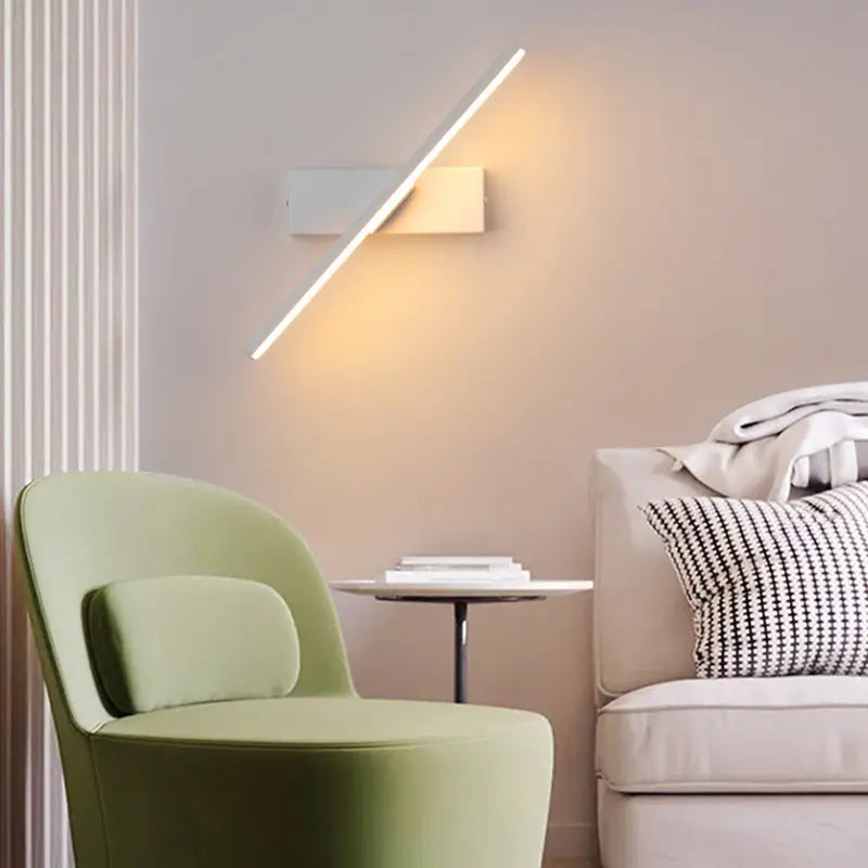 Aria: Aplique de Pared Giratorio – Diseño Moderno Negro/Blanco