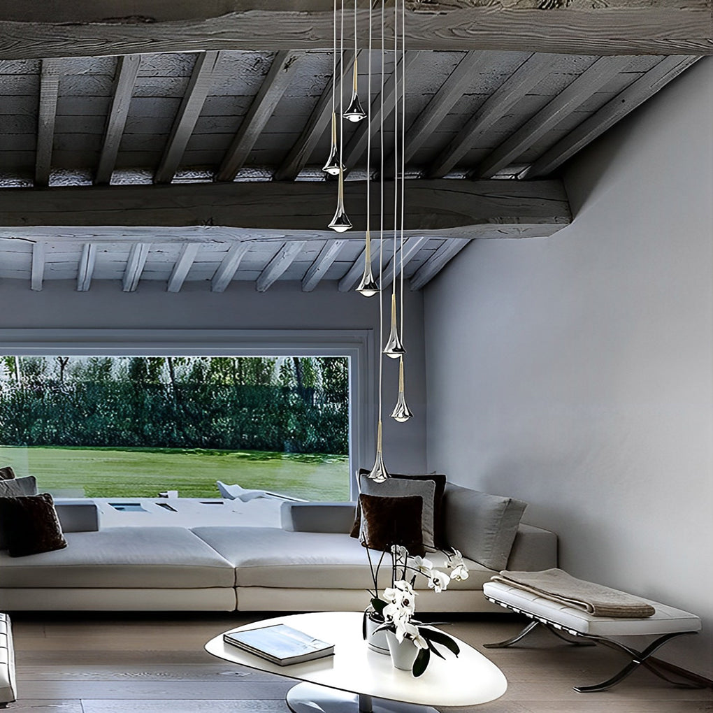LágrimaLuz - Lámpara Colgante Moderna de Estilo Escandinavo