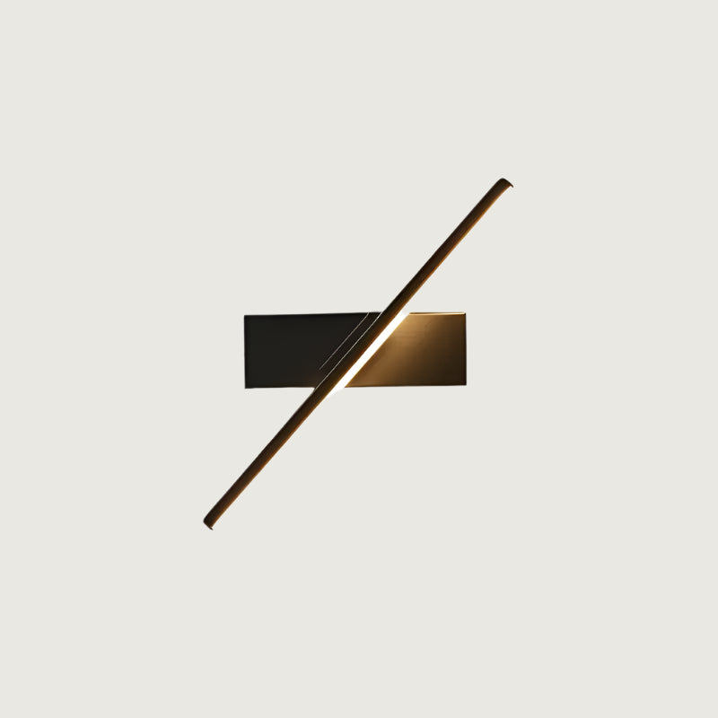 Aria: Aplique de Pared Giratorio – Diseño Moderno Negro/Blanco