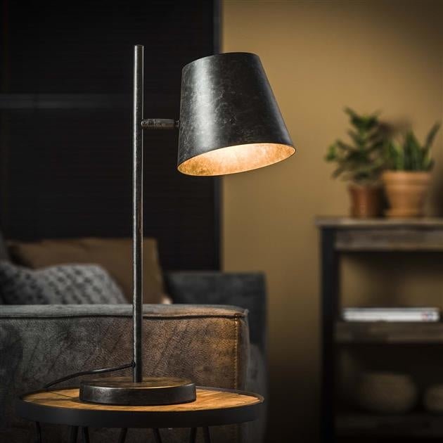 LuzEssence – Lámpara de Mesa Industrial con Luz Cálida