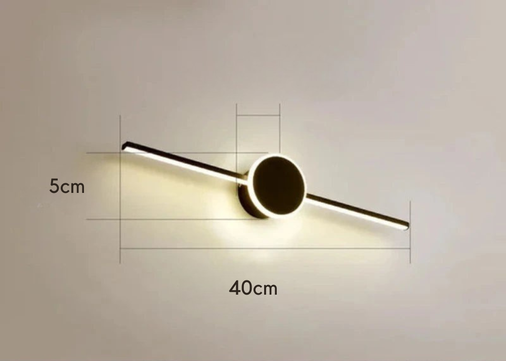 Alureo - Aplique de Pared Moderno con Diseño Elegante y Luz Antideslumbrante - Ideal para Salones y Oficinas
