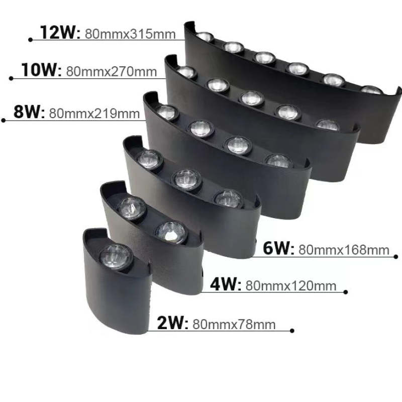 Aplique de pared LED arriba y abajo Fulgara en una fachada iluminada – imagen 23