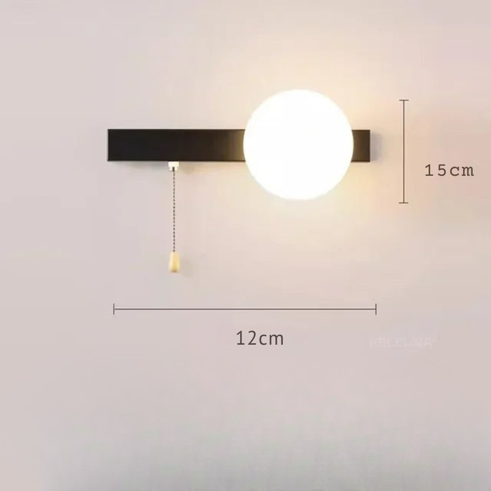 Glezia - Lámpara de Pared Nórdica con Diseño Minimalista y Luz Cálida - Ideal para Salones y Pasillos