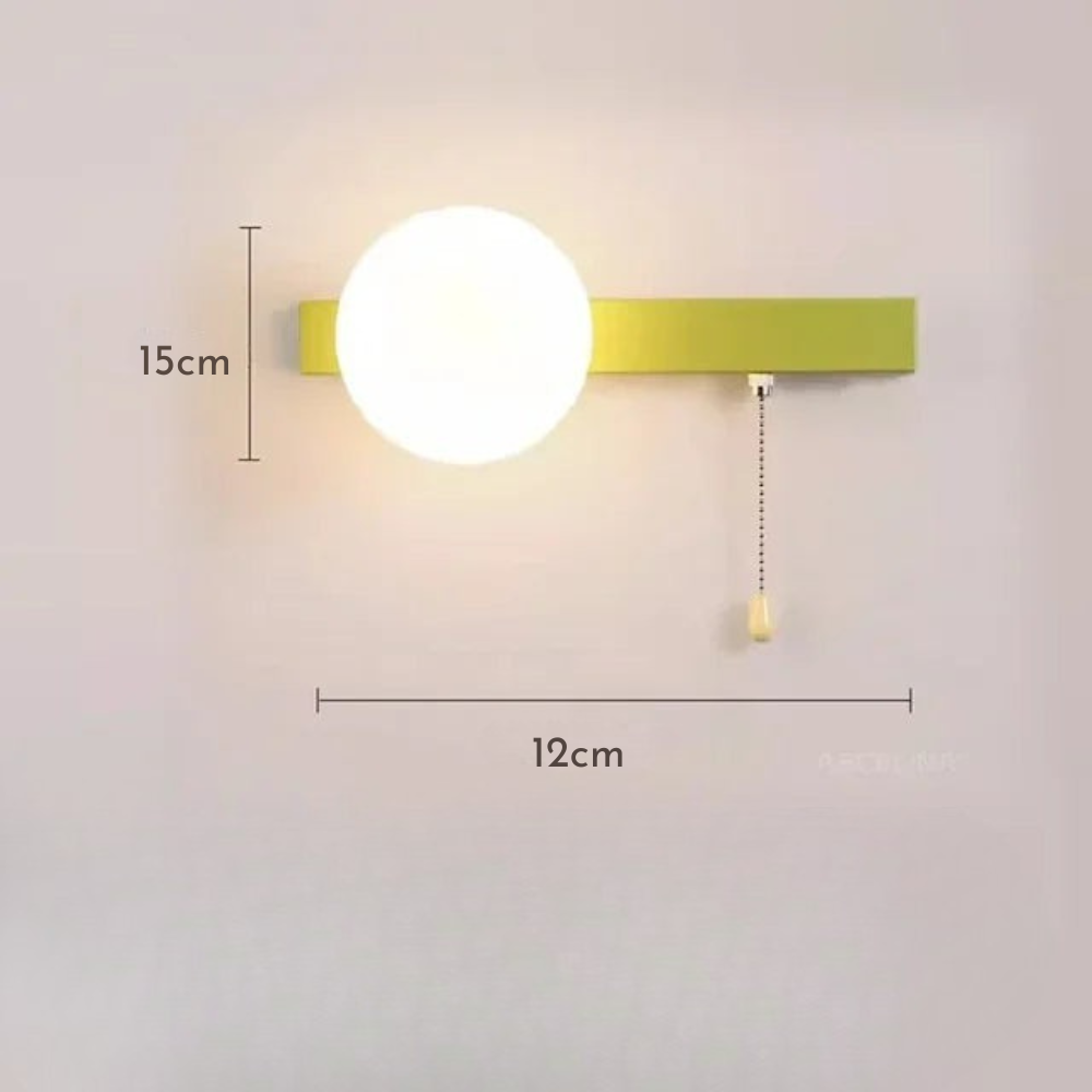 Glezia - Lámpara de Pared Nórdica con Diseño Minimalista y Luz Cálida - Ideal para Salones y Pasillos