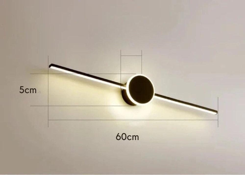 Alureo - Aplique de Pared Moderno con Diseño Elegante y Luz Antideslumbrante - Ideal para Salones y Oficinas
