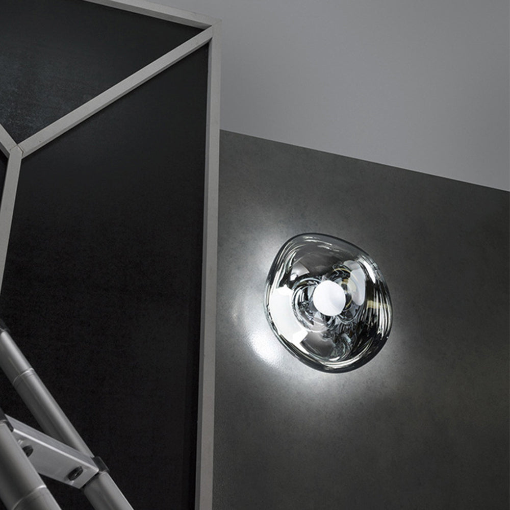 Astroclaro Lunea: Aplique de Pared Redondo Moderno LED – Cromo/Oro/Rosa