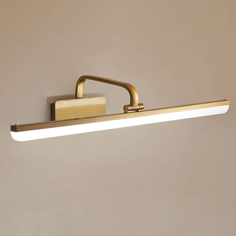 Aplique de Baño LED en Acabado Dorado Satinado con Luz de Maquillaje Integrada 8