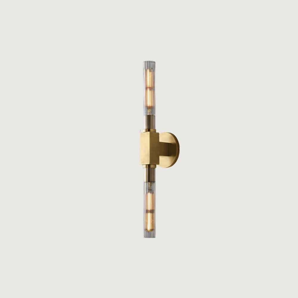 Aplique de Pared Lineal de 22 con Cristales Ribeteados y Base E26, Ideal para Dormitorio y Salón 1