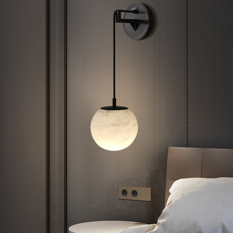 Aplique de Pared Minimalista de Madera y Vidrio con Luz LED para Dormitorio y Sala, Diseño Elegante y Moderno 2