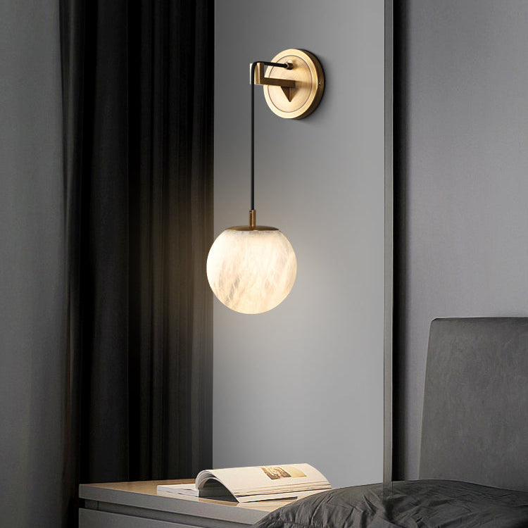 Aplique de Pared Minimalista de Madera y Vidrio con Luz LED para Dormitorio y Sala, Diseño Elegante y Moderno 4