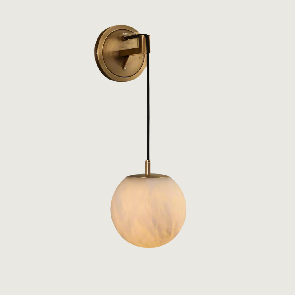 Aplique de Pared Minimalista de Madera y Vidrio con Luz LED para Dormitorio y Sala, Diseño Elegante y Moderno 7