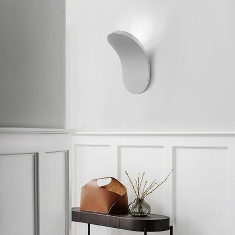 Aplique de Pared Moderno Minimalista Negro y Blanco con LED Integrado para Dormitorio y Baño 10