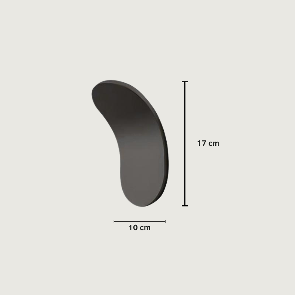 Haleno - Aplique de Pared Moderno Minimalista Negro y Blanco con LED Integrado para Dormitorio y Baño