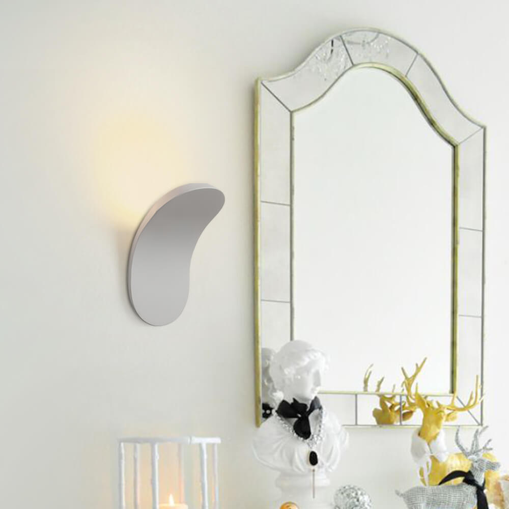 Aplique de Pared Moderno Minimalista Negro y Blanco con LED Integrado para Dormitorio y Baño 6