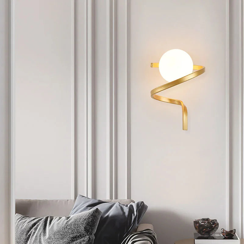 Aplique de Pared Moderno de Vidrio con Cristales Brillantes – Iluminación Elegante para Dormitorio y Salón 3
