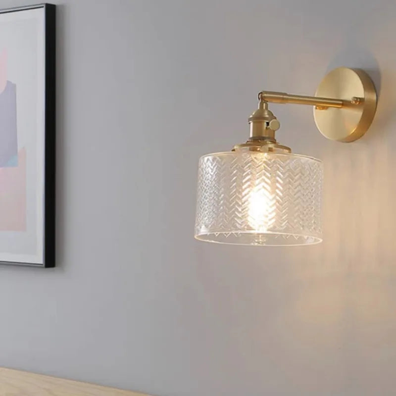 Aplique de Pared Retro Nórdico en Hierro y Vidrio – Lámpara Minimalista para Dormitorio y Decoración 2