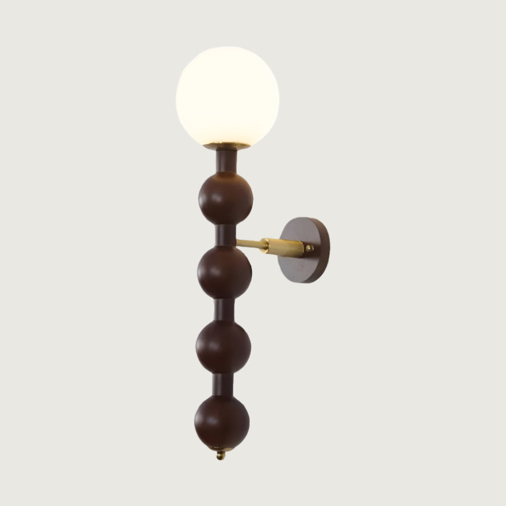 Aplique de Pared Vintage en Madera Maciza para Sala de Estar, Iluminación Rústica E14, 58 cm altura 8