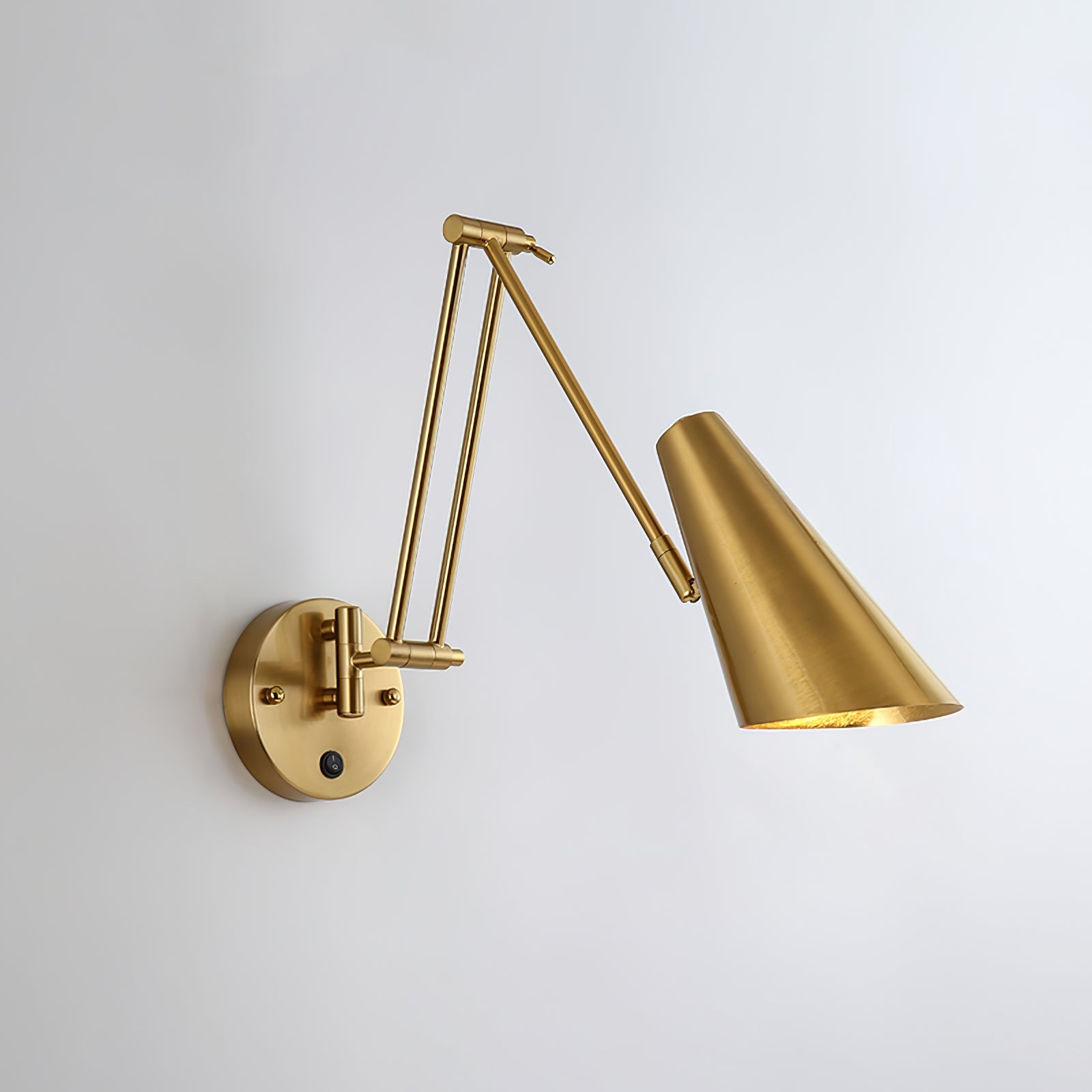 Aplique de Pared con Brazo Móvil de Diseño Moderno en Metal - Luz de Interior 4